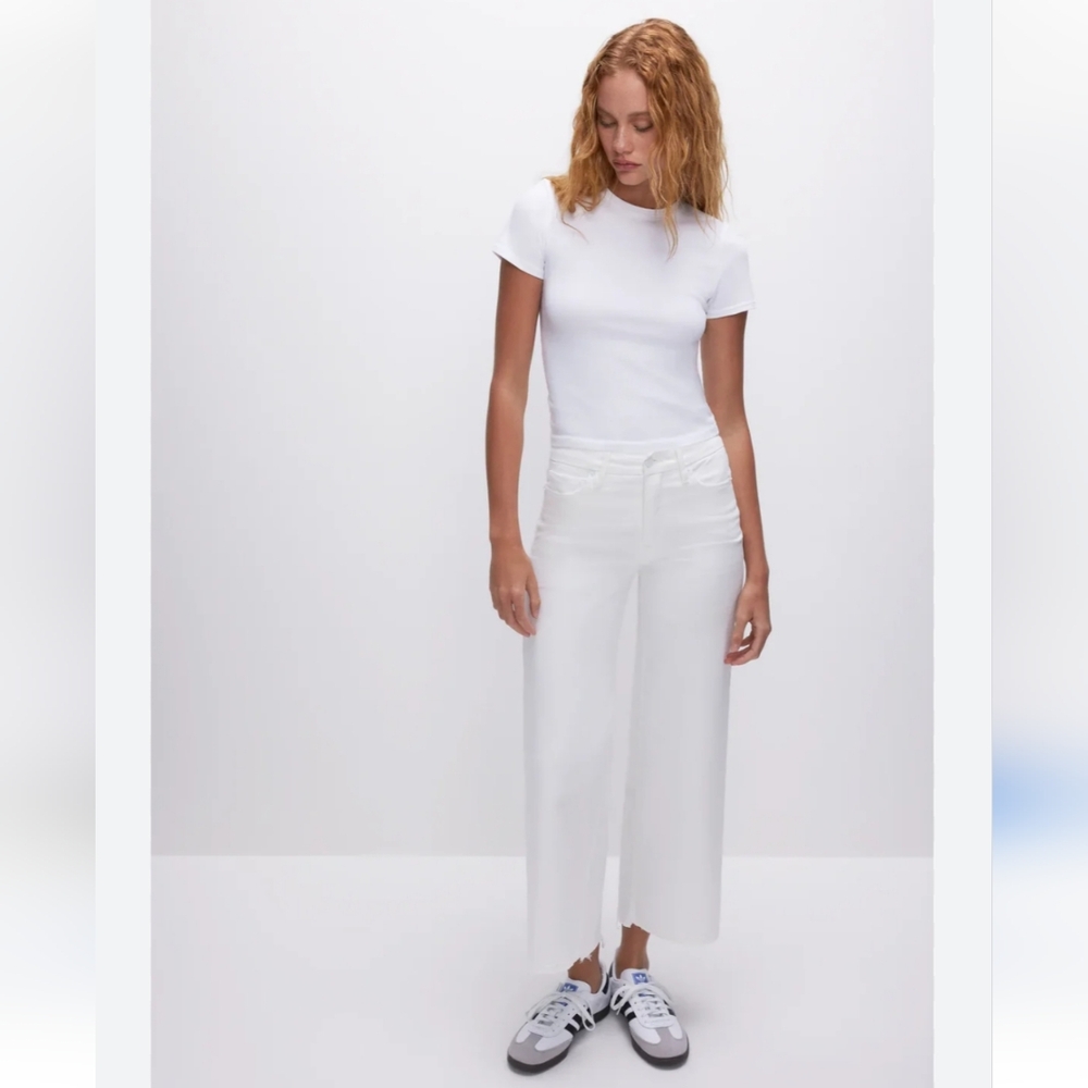 GOOD AMERICAN CROPPED PALAZZO NWT